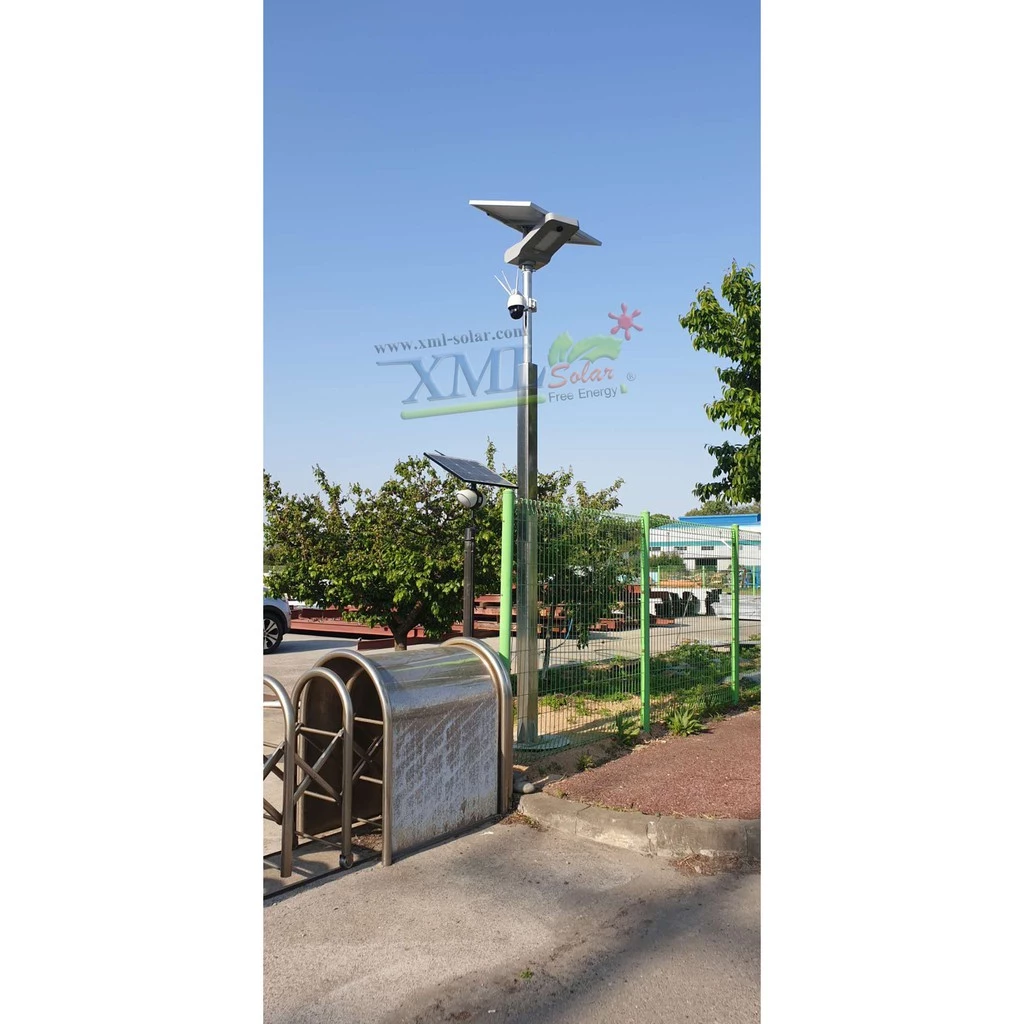 โคมไฟถนนอัจฉริยะ โซล่าเซลล์ 80 Watt Mono+ CCTV (ใช้ simcard 4G) โคมไฟพลังแสงอาทิตย์ ไฟโซล่าเซลล์