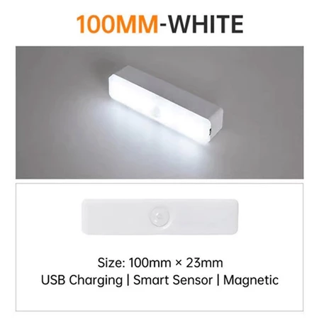 ไฟอัตโนมัติ โคมไฟเซนเซอร์ ไฟกลางคืน โคมไฟ LED ไฟข้างเตียง หลอดไฟเซ็นเซอร์ หลอดไฟไร้สาย ชาร์จUSB มีแม่เหล็ก ติดตั้งง่าย