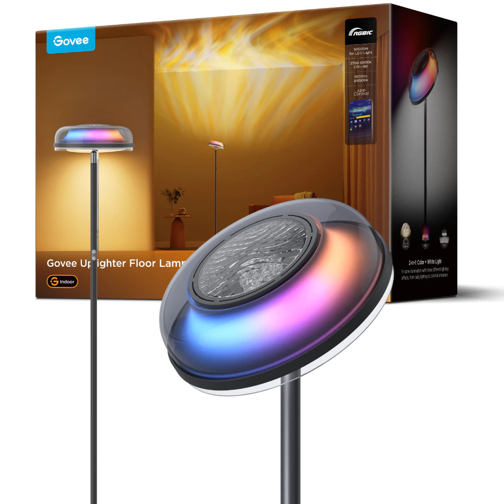 Govee Uplighter Floor Lamp RGBIC Smart Wi-Fi